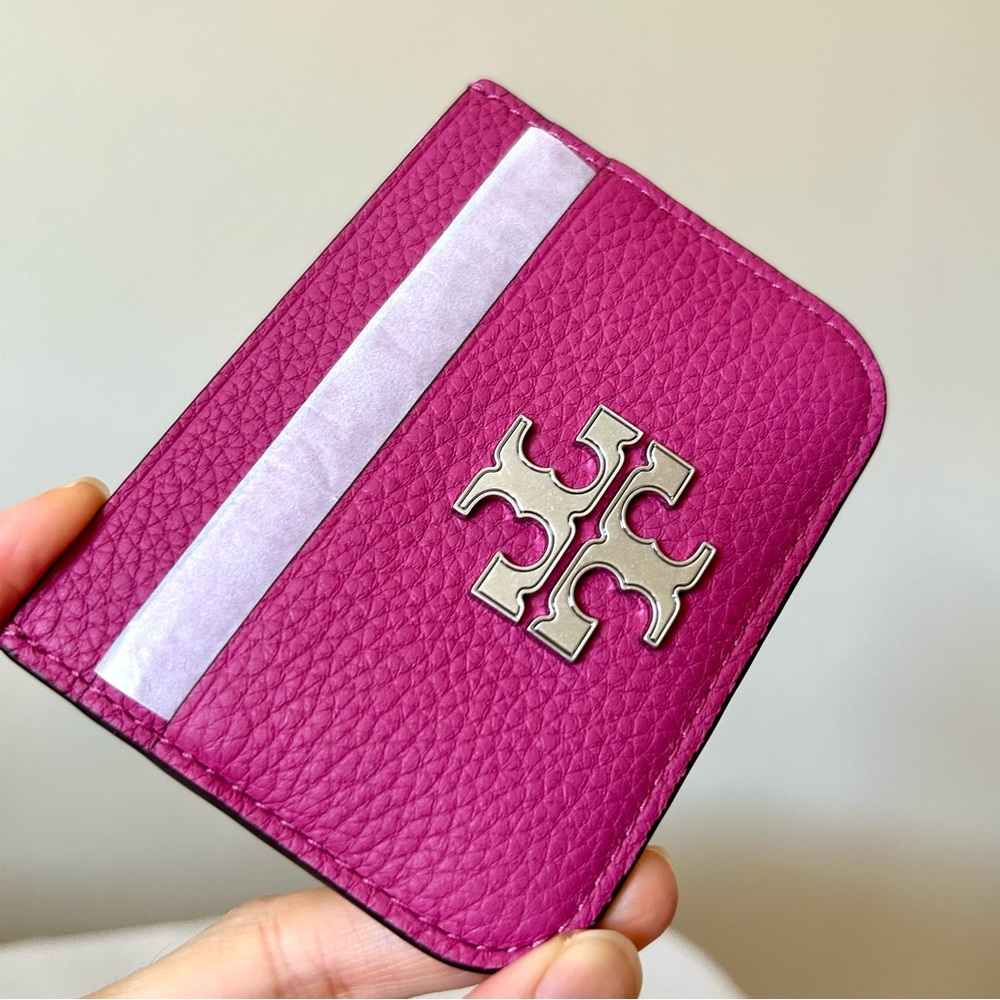 Tory Burch ELEANOR PEBBLED CARD CASE